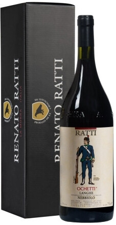 Вино Renato Ratti Nebbiolo Ochetti Langhe DOC 2020 gift box 1500 мл
