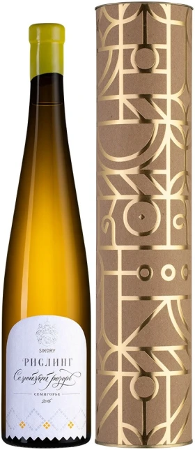 Вино Сикоры, Рислинг Семейный Резерв, 2016, в подарочной коробке