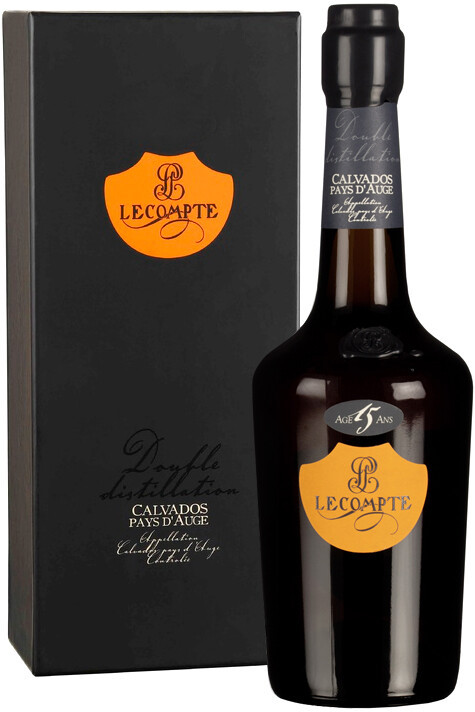 Кальвадос Lecompte Pays d Auge 15 years gift box 700 мл