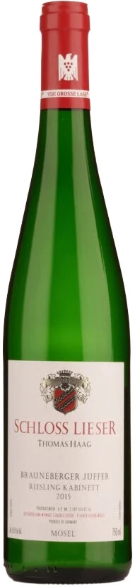 Вино Schloss Lieser, Brauneberger Juffer Riesling Kabinett, 2015