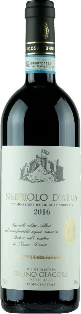 Вино Bruno Giacosa, Nebbiolo d'Alba DOC, 2016