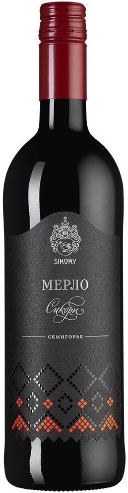 Вино Имение Сикоры, Мерло Сикоры, 2018