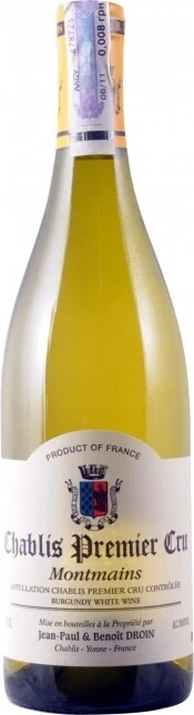 Вино Jean-Paul &amp; Benoit Droin, Montmains Chablis Premier Cru, 2012