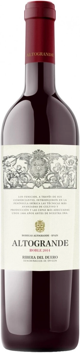 Вино Altogrande, Roble, Ribera del Duero DO, 2016