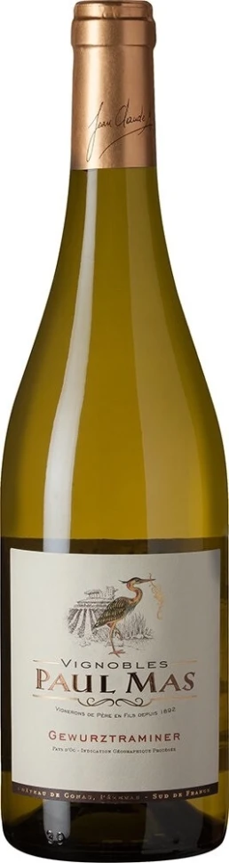 Вино Paul Mas Gewurztraminer, Pays d'Oc IGP, 2019