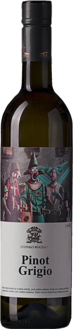 Вино Zvonko Bogdan, Pinot Grigio, 2021