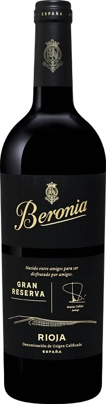Вино Beronia Gran Reserva, Rioja DOC, 2016