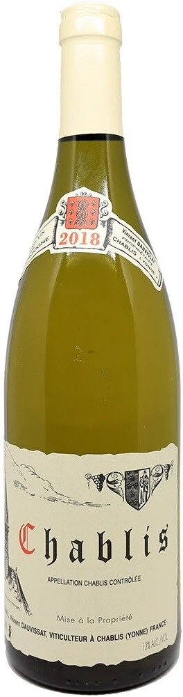 Вино Vincent Dauvissat, Chablis AOC, 2018