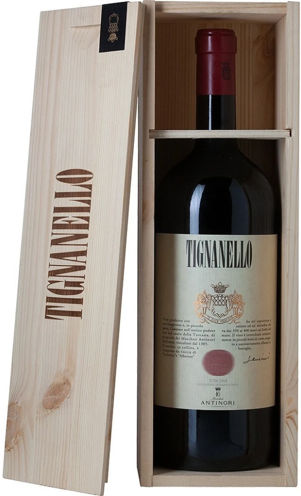 Вино Antinori, "Tignanello", Toscana IGT, 2010, wooden box, 1.5 л