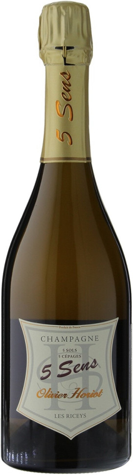 Шампанское Olivier Horiot 5 Sens Brut Nature Champagne AOC 2014