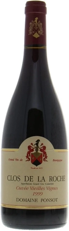 Вино Domaine Ponsot, Clos de la Roche Grand Cru "Cuvee Vieilles Vignes" AOC, 1999