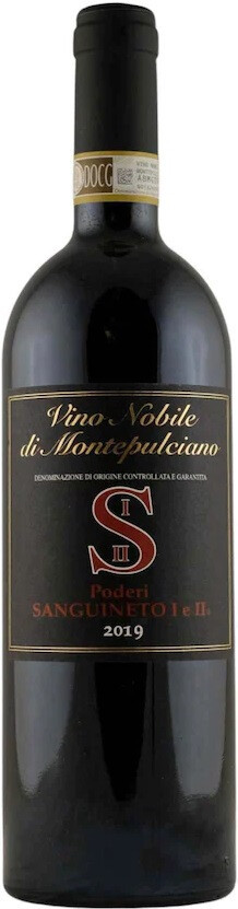 Вино Poderi Sanguineto I e II Vino Nobile di Montepulciano DOCG 2019