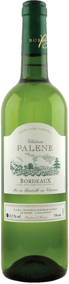 Вино "Chateau Palene" Blanc, Bordeaux AOC, 2014