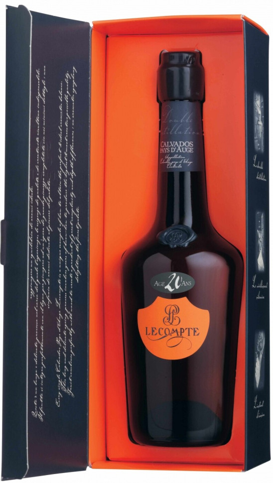Кальвадос Lecompte Pays d Auge 20 years in gift box 700 мл