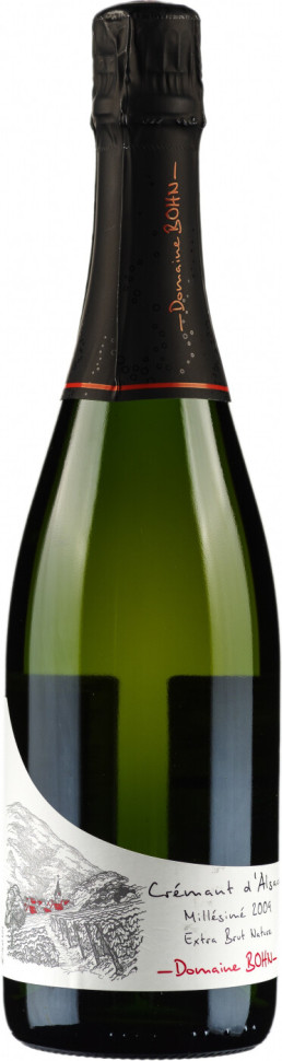 Игристое вино Domaine Bohn Cremant d Alsace Millesime Extra Brut Nature AOC 2009