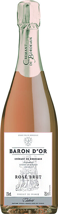 Игристое вино Baron d Or Rose Brut Cremant de Bordeaux AOC
