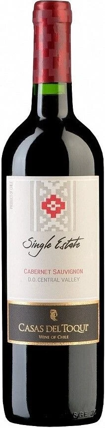 Вино Casas del Toqui, Single Estate Cabernet Sauvignon, Central Valley DO, 2017