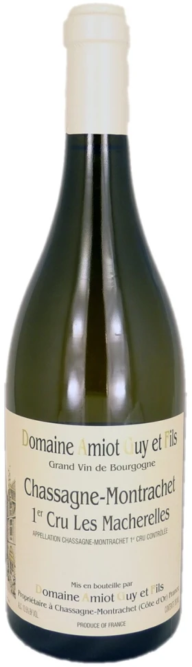 Вино Domaine Amiot Guy et Fils, Chassagne-Montrachet Premier Cru Les Macherelles AOC, 2011