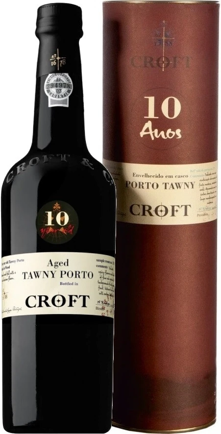 Портвейн Croft, Tawny Port 10 Years Old, gift tube