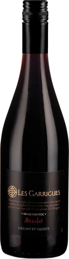 Вино "Les Garrigues" Merlot, Pays d'Oc IGP