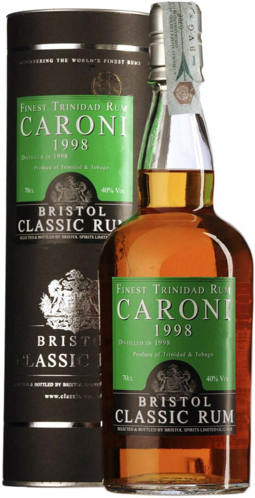 Ром Bristol Classic Rum Caroni Finest Trinidad Rum 1998 gift tube 0.7 л