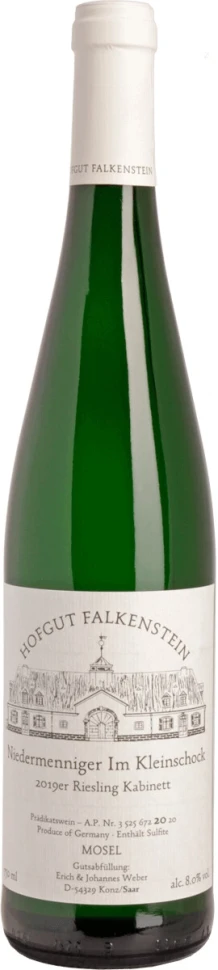 Вино Hofgut Falkenstein, Niedermenniger Im Kleinschock Riesling Kabinett, Mosel QmP, 2019