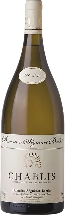 Вино Domaine Seguinot-Bordet, Chablis AOC, 2022, 1.5 л