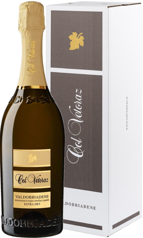 Игристое вино Col Vetoraz Valdobbiadene Prosecco Superiore Extra Dry DOCG gift box