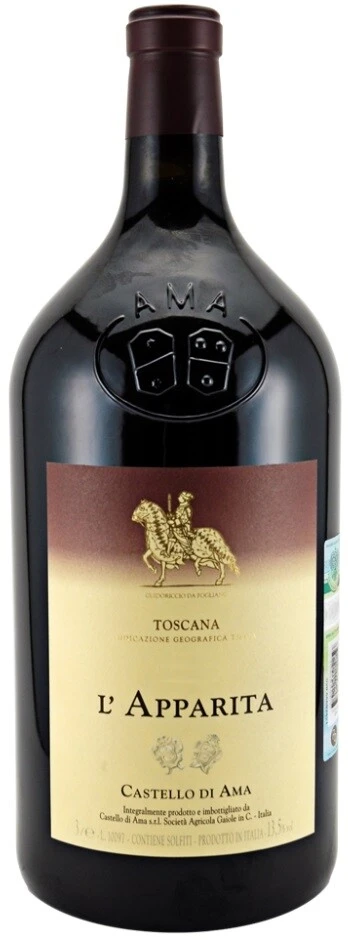 Вино Castello di Ama, Merlot IGT l'Apparita, 2005, 9 л