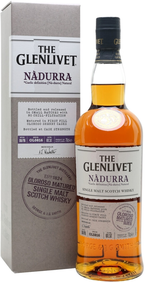 Виски Glenlivet Nadurra Oloroso Matured 61 3% gift box 700 мл