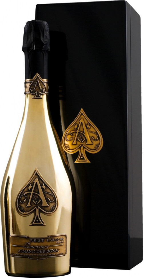 Шампанское Armand de Brignac Brut Gold wooden box