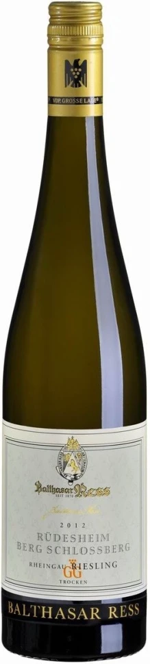 Вино Balthasar Ress, Rudesheim Berg Schlossberg Riesling trocken GG, 2012