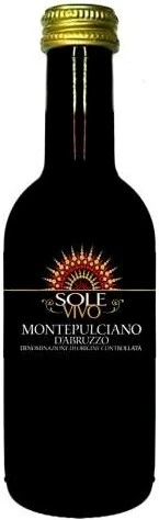 Вино "Sole Vivo" Montepulciano d'Abruzzo DOC, 2020, 250 мл
