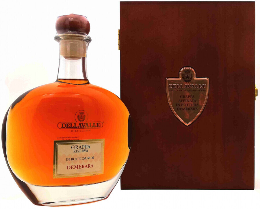 Граппа Grappa Affinata in botti da Rum Demerara 2005 gift box 700 мл