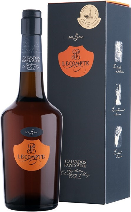 Кальвадос Lecompte Pays d Auge 5 years in gift box 700 мл