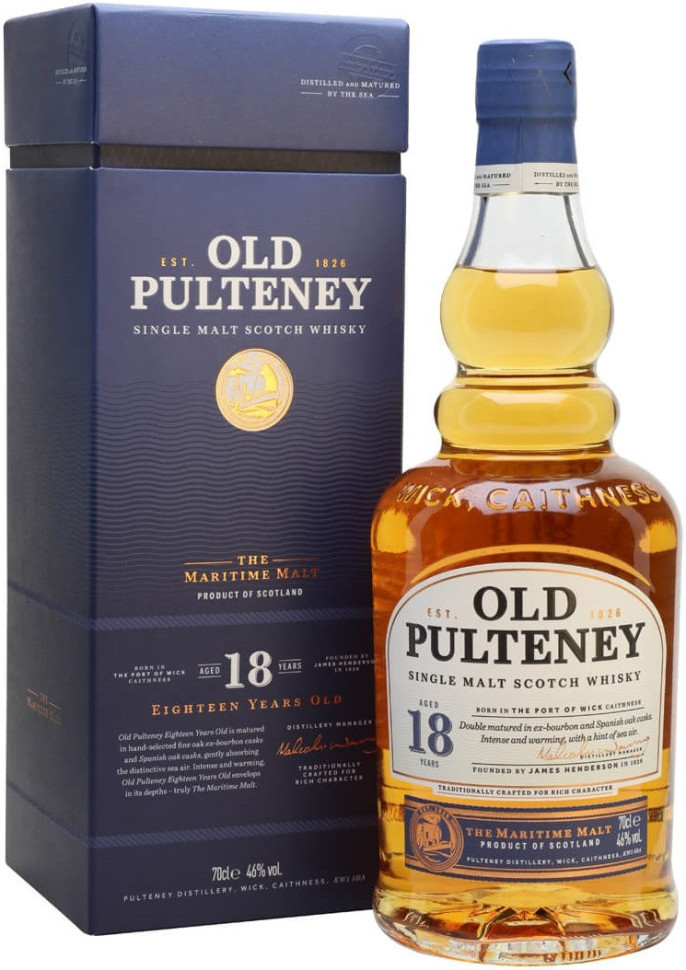 Виски Old Pulteney 18 Years Old gift box 700 мл