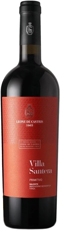 Вино Leone de Castris, Villa Santera Primitivo, Salento IGT, 2020