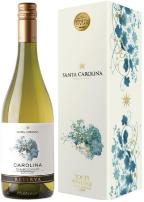 Вино Santa Carolina Reserva Chardonnay Valle de Rapel DO gift box