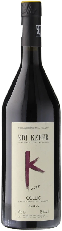 Вино Edi Keber, Merlot, Collio DOC, 2018