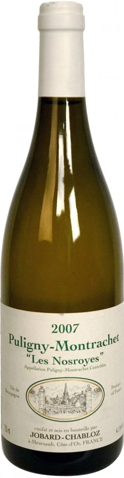 Вино Domaine Remi Jobard, Puligny Montrachet Les Nosroyes AOC, 2007
