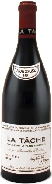 Вино La Tache AOC, 1991
