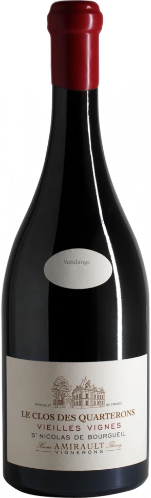 Вино Xavier et Agnes Amirault, Le Clos des Quarterons Vieilles Vignes, St. Nicolas de Bourgueil AOP, 2015