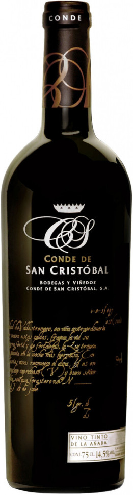 Вино Conde de San Cristobal Ribera del Duero DO 2012