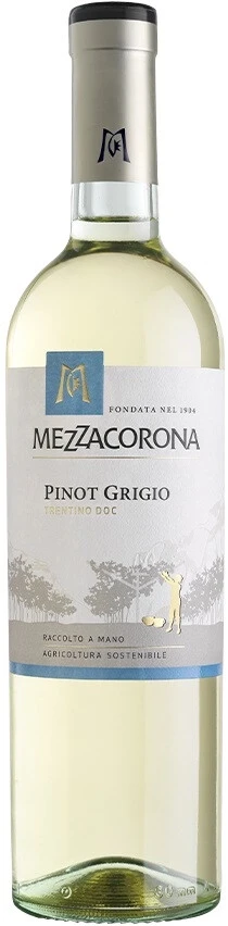 Вино Mezzacorona, Pinot Grigio, Trentino DOC, 2021