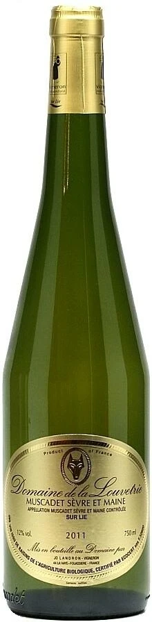 Вино Domaine de la Louvetrie Muscadet Sevre et Maine Sur Lie, 2011