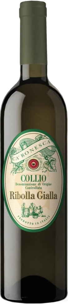 Вино Ca' Ronesca, Ribolla Gialla, Collio DOC, 2017