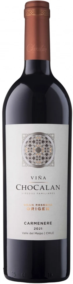 Вино Vina Chocalan, Origen Carmenere Gran Reserva, 2021