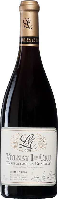 Вино Lucien Le Moine Volnay 1er Cru Carelle Sous La Chapelle AOC 2018