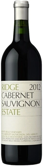 Вино Ridge, Estate Cabernet Sauvignon, 2012