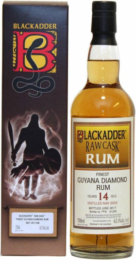 Ром Blackadder Raw Cask Guyana Diamond 14 Years Old 2003 gift box 0.7 л
